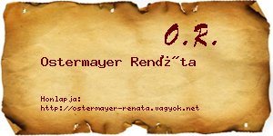 Ostermayer Renáta névjegykártya